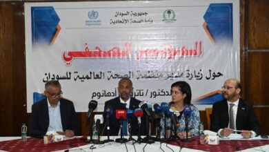 مدير عام منظمة الصحة العالمية: اتيت للسودان لاطلق من هنا نداء لزيادة الدعم المخصص للسودانيين و ايفاء المجتمع الدولي بالتزاماته