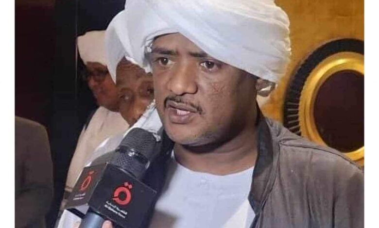 في تصريح للقيادي بالادارة الاهليه بالسودان حامد شيخ صبري 