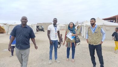 منظمة الأثر العميق تقف على احتياجات عدد من مراكز الايواء ببورتسودان: