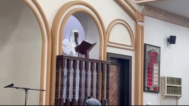شاهد بالفيديو  حجاج البحر الاحمر يشهدون خطبة الجمعة بمكة  المكرمة