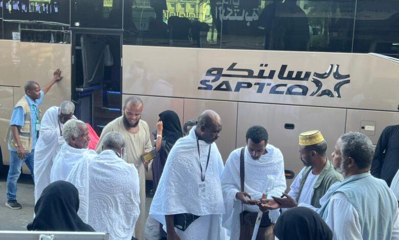 نجاح خطة  بعثة  التفويج والترحيل  والاسكان بالمشاعر … ووصول حجيج البحر  الاحمر الي المشاعر (مني)  بسلامة