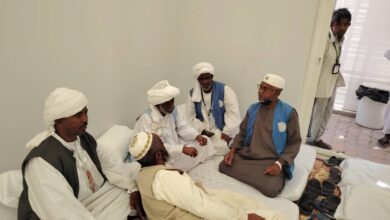 شاهد بالصور بعثة الحج  وأمراء الافواج بالبحر الأحمر يستلمون مخيمات  الحجاج بمني  وعرفات