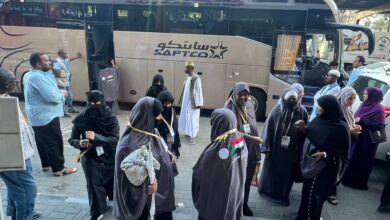 وصول  (٧٦٧) حاج وحاجه من  البحر الاحمر إلي المشاعر بصعيد (عرفات ) وفق خطة تفويج وترحيل محكم