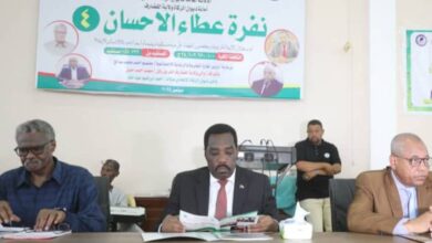 وزير الموارد البشرية و الرعاية الإجتماعية يدشن نفرة عطاء الاحسان (٤) بولاية القضارف