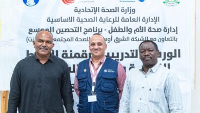 التحصين الموسع يختتم غد الجمعة الورشة التدريبية لرقمنة الخطط القاعدية والتقارير الشهرية للولايات.