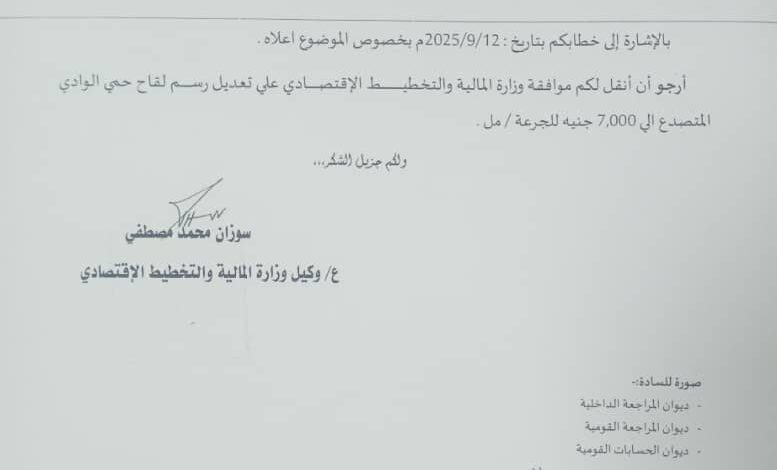 رفع رسوم لقاح حمي الوادي المتصدع الي ٧٠٠٠ ج للمل واحتجاج من المصدرين رفع رسوم لقاح حمي الوادي المتصدع الي ٧٠٠٠ ج للمل واحتجاج من المصدرين