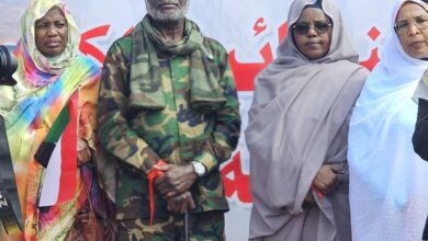 وزير المالية يخاطب الوقفة النسائية لدعم الفاشر