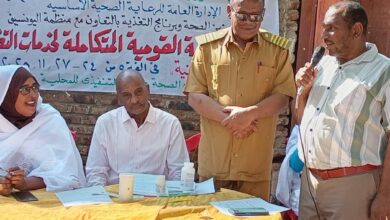 انتظام الحملة التغذوية المتكاملة لتقديم خدمات التغذية في 5 ولايات. 