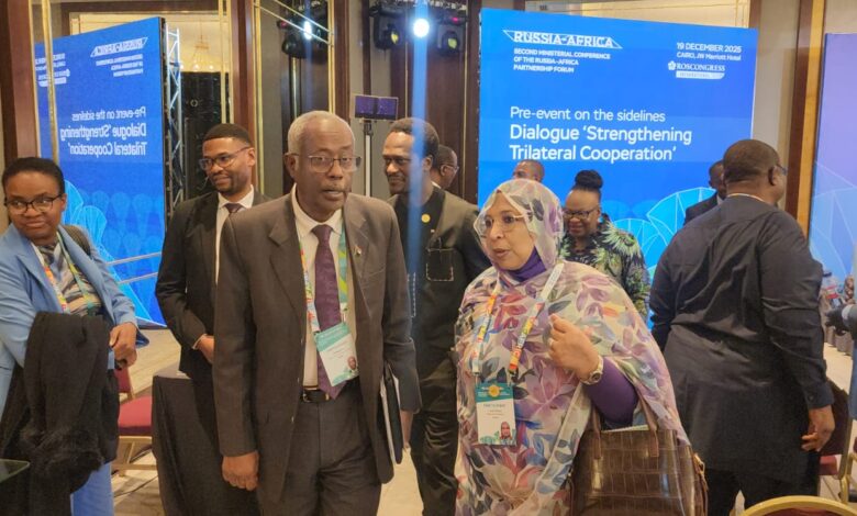 لمياء عبد الغفار تقود وفد السودان في أعمال المؤتمر الوزارى الثانى لمنتدي الشراكة الروسية الإفريقية بالقاهرة لمياء عبد الغفار تقود وفد السودان في أعمال المؤتمر الوزارى الثانى لمنتدي الشراكة الروسية الإفريقية بالقاهرة