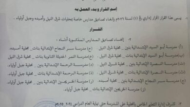 إلغاء تصاديق مدارس خاصة    