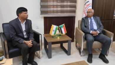 وزير الطاقة يلتقي السفير الهندي ويستلم الدعوة لمشاركة السودان في أسبوع الطاقة الهندي